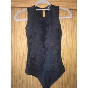 black mesh bodysuit